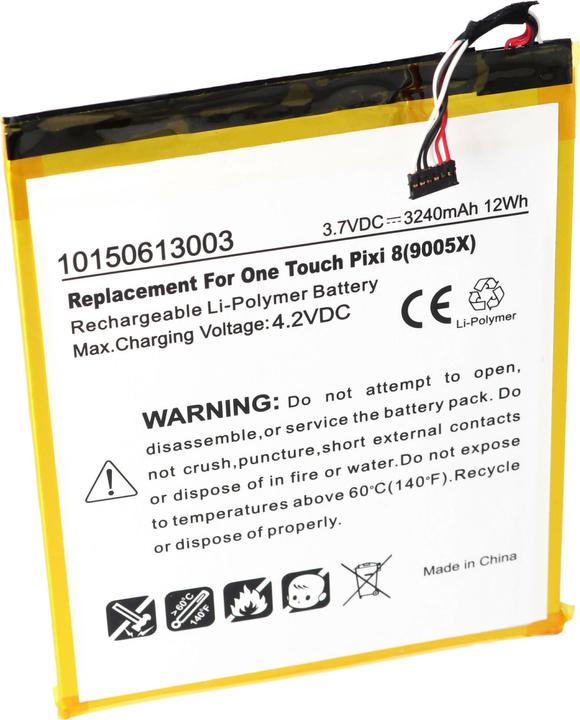 Actual product image Alcatel Battery One Touch Pixi 3 8.0 3G Battery TLp032B2, TLp032BD, TLp032C2, TLP032CC