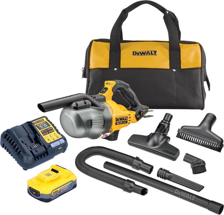 DeWalt DCV 501 LH1 Akku Stabsauger 18 V 0,7 l Staubklasse L + 1x Powerstack Akku 5,0 Ah + Ladegerät (Dry vacuum cleaner)