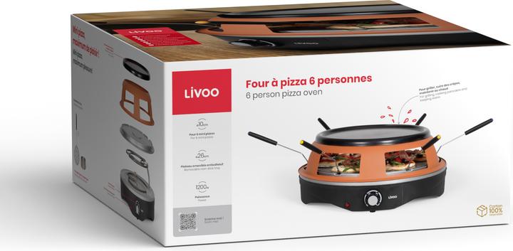 Produktbild Livoo Pizzaofen für 6 Personen (EU-Stecker)