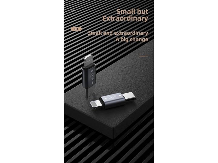 Produktbild PowerGuard USB-C zu Lightning Adapter (male/male) OTG Charge & Data (USB Typ C, Lightning)