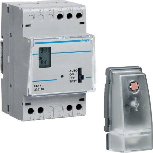 Actual product image Hager Twilight switch with timer EE171