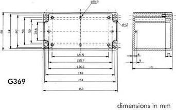 Actual product image Velleman ABS HOUSING - WATERPROOF - DARK GREY - 160 x 80 x 85 mm (Housing)