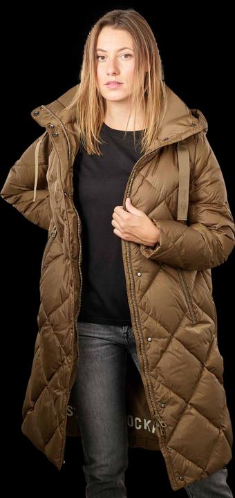 Marc O'Polo Down Filled Coat Side Slits Forest Floor