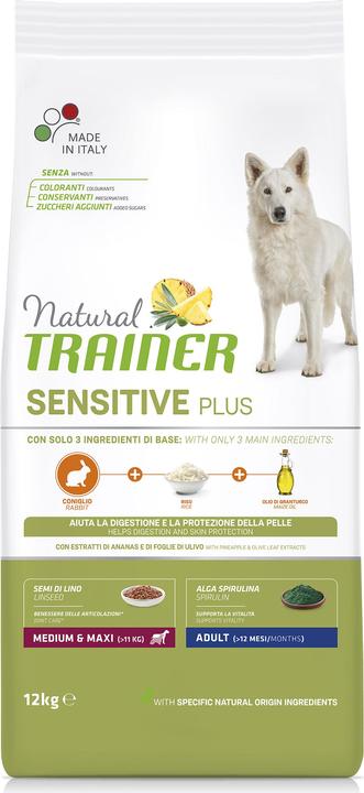 Produktbild Natural Trainer Hundefutter Sensitive Plus Medium & Maxi Adult Kaninchen (Adult, 12000 g)