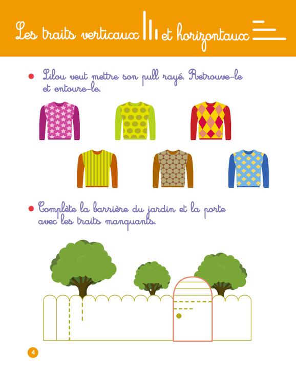 Image du produit Mon cahier d'écriture, grandes lettres : PS-MS, dès 3 ans (Français, Collectif, 2017)