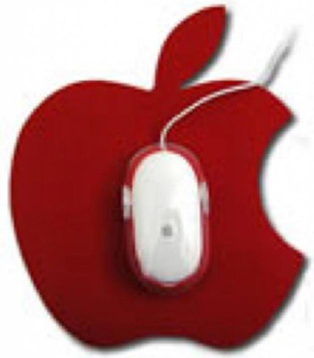 Actual product image MaxUpgrades shaped Mouse Pad red (S)