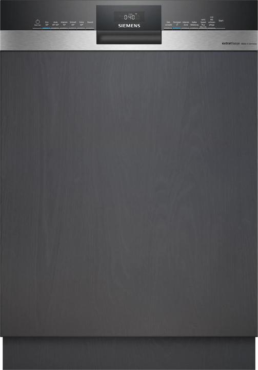 Siemens extraKlasse iQ300, Semi-integrated dishwasher, 60 cm, stainless steel SN53ES01BD