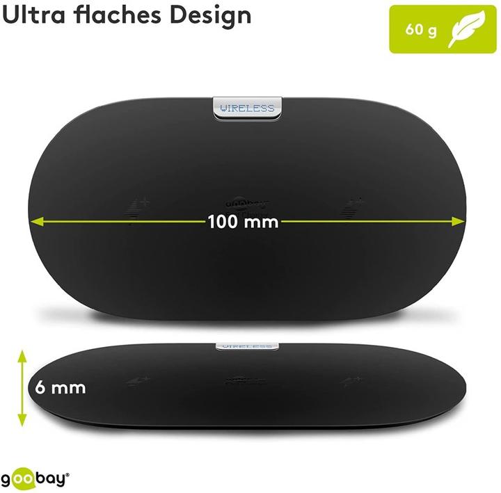 Actual product image Goobay Wireless dual quick charge mat (10 W)