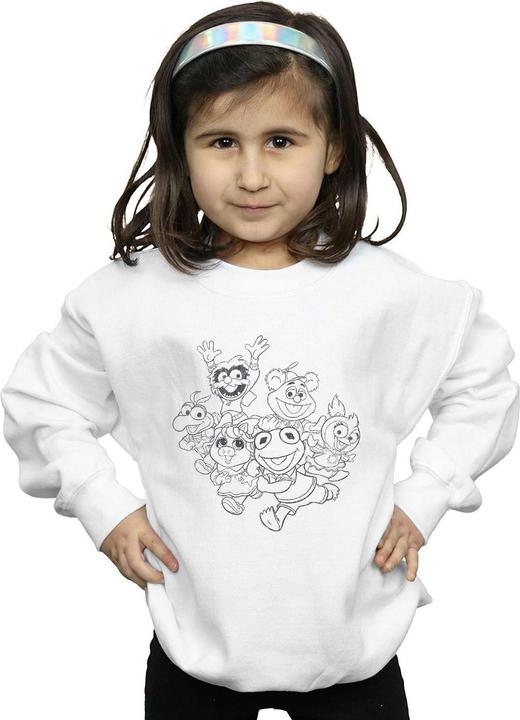 Actual product image Disney Girls The Muppets Muppet Babies Mono Group Sweatshirt (128)