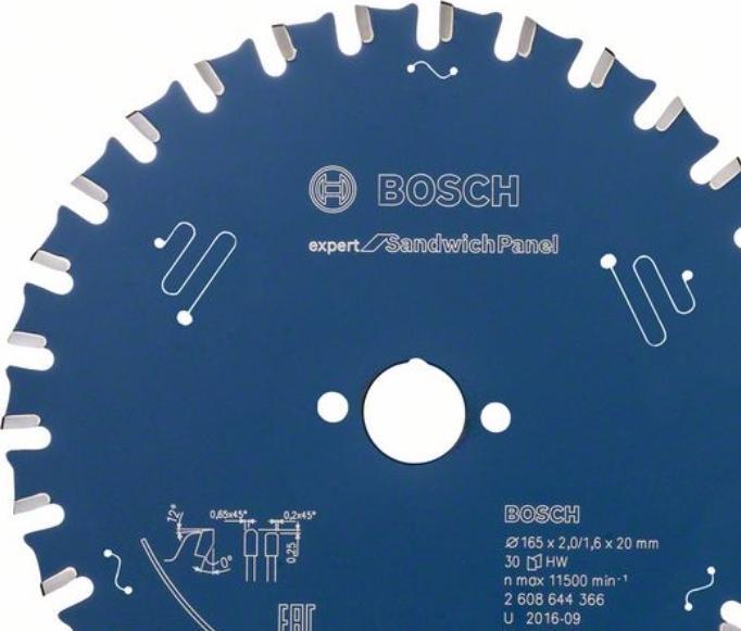 Immagine prodotto Bosch Professional Zubehör Lama per sega circolare EX SH H 165x20-