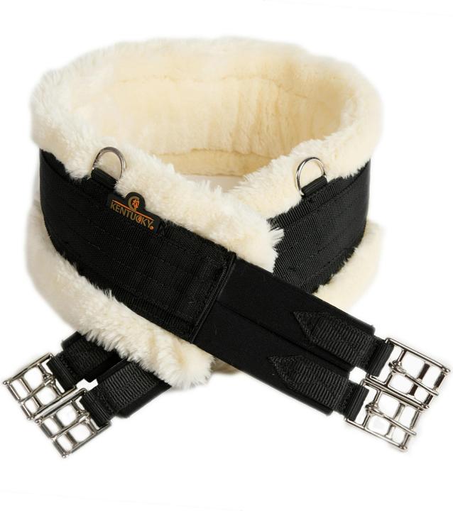 Kentucky Horsewear Sattelgurt mit künstlichem Lammfell