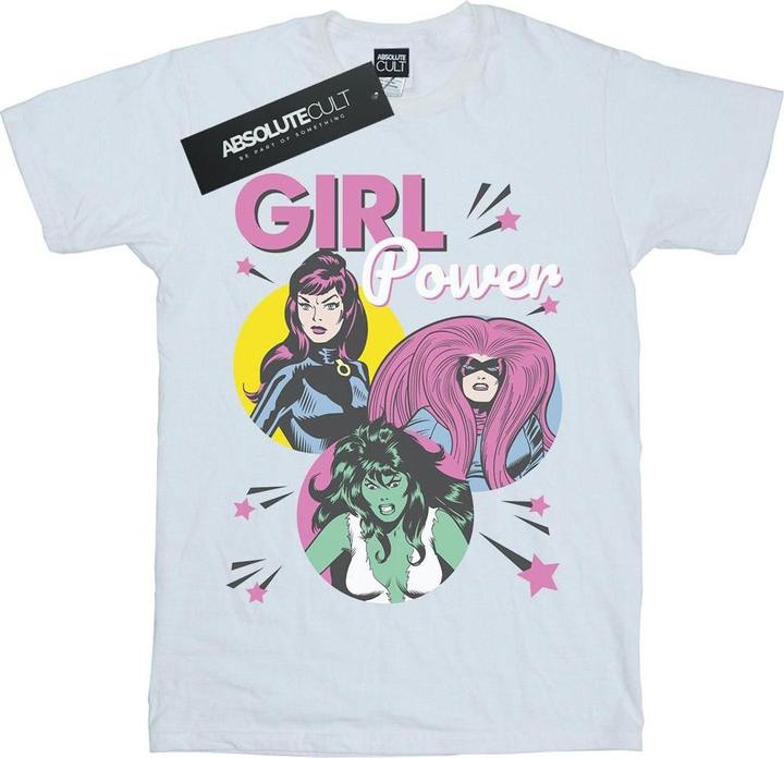 Actual product image Girls Girl Power Cotton T-Shirt (140, 146)