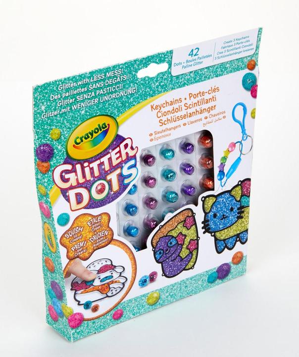 Actual product image Crayola Glitter Dots Keychain