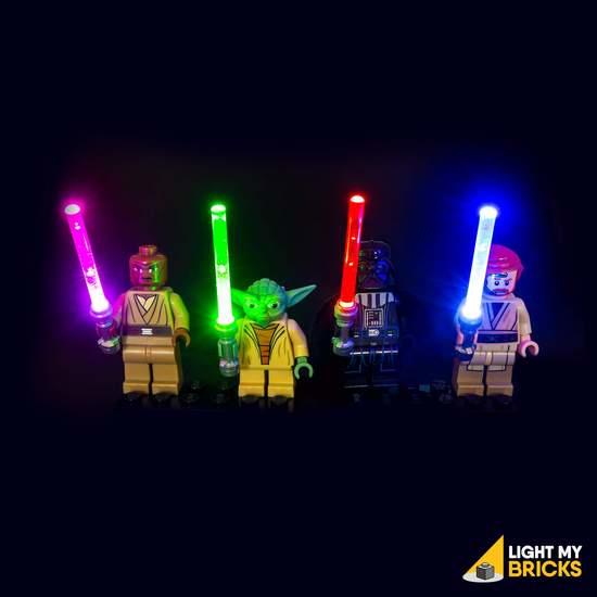 Actual product image Light my bricks LED lighting for LEGO Start Wars lightsaber