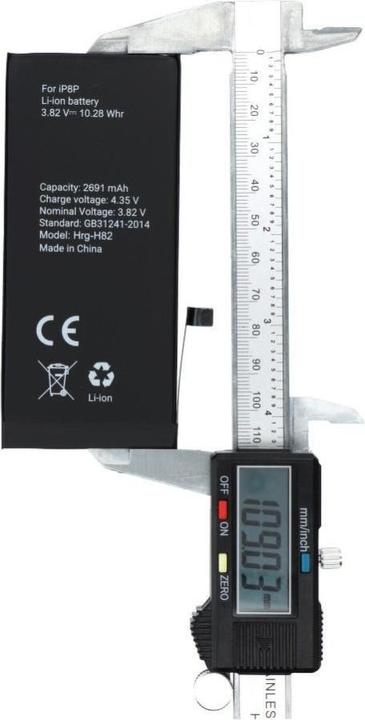 Actual product image Clappio iPhone 616-00367 2691 mAh battery