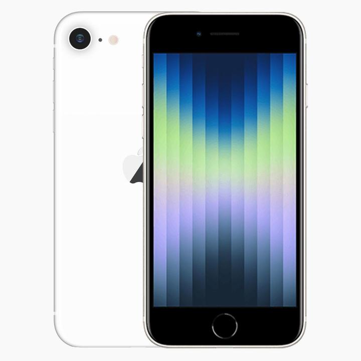 Image du produit Forza Refurbished Apple iPhone SE 2022 (64 Go, Blanc, 4.70", 0.00 Mpx, Double SIM, B / Très bon)