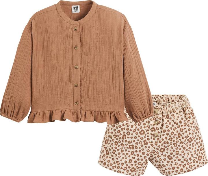 Produktbild La Redoute Collections Set aus Bluse und Shorts (80)