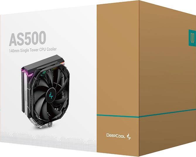 Produktbild Deepcool R-AS500-BKNLMN-G Computer Kühlkomponente Prozessor Kühler 14 cm Schwarz (159 mm)