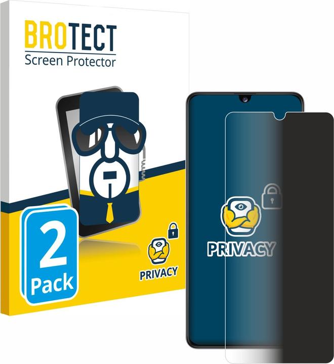 Produktbild BROTECT Sichtschutzfolie Anti-Spy Privacy Folie Blaulicht-Schutz (2 Stück, Samsung Galaxy A41)