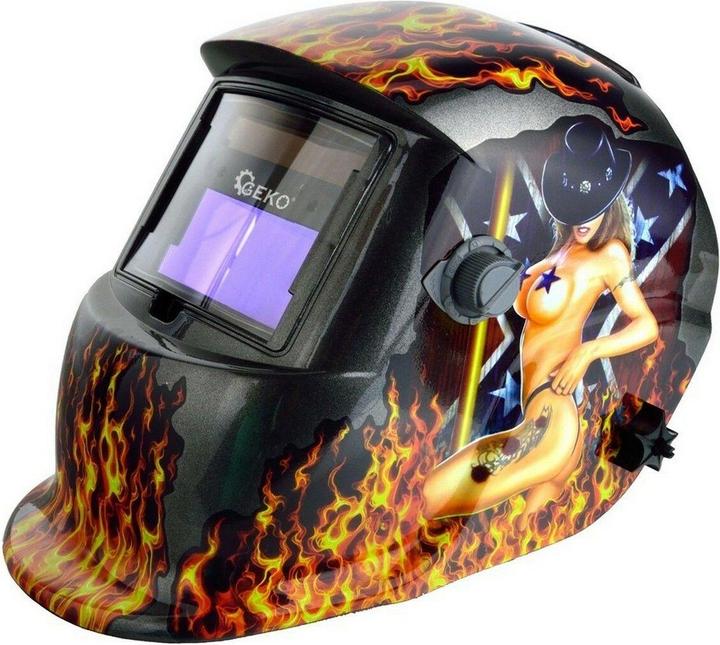 GEKO Self-dimming flame welding helmet