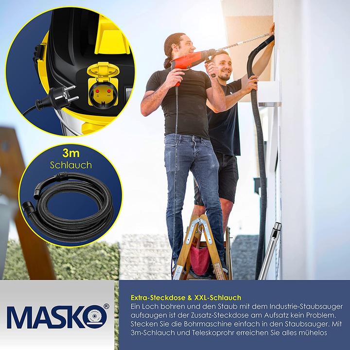 Image du produit Masko Aspirateur industriel (Aspirateur eau et poussière)