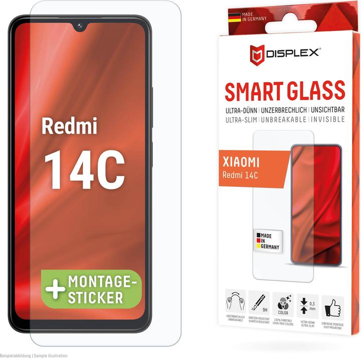 Displex Smart Glass, Displayschutzfolie (1 pièce(s), Xiaomi Redmi 14C)