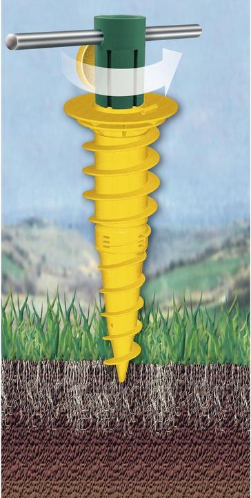 Productafbeelding Juwel Vloerschroefanker Duo voor buizen ø55, 50, 40, 32mm 22cm