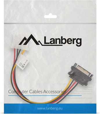 Immagine prodotto Lanberg Cavo SATA zasilający - Molex M/F 15cm