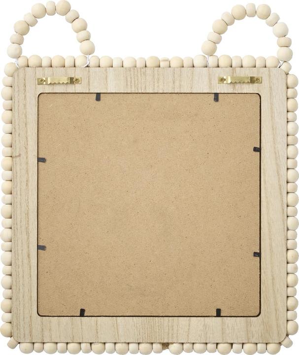 Image du produit Vertbaudet Kinderzimmer Spiegel mit Bärengesicht HYGGE, Holzperlen (30 x 30 cm)