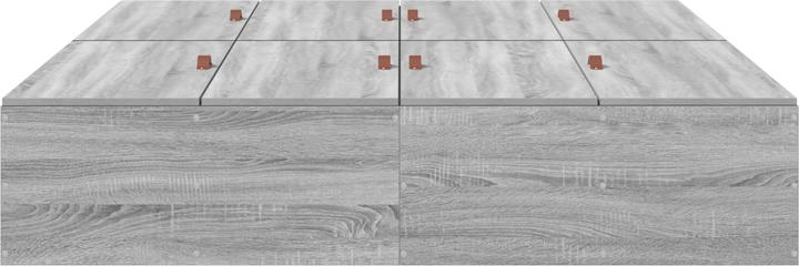Produktbild VidaXL Stauraumbett Grau Sonoma 140x200 cm (140 x 200 cm)