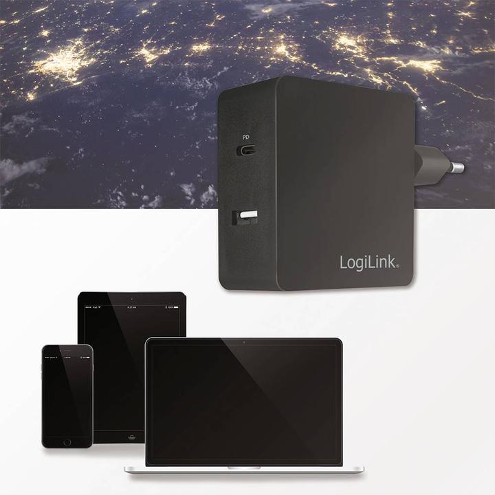 Actual product image LogiLink USB socket adapter (65 W)
