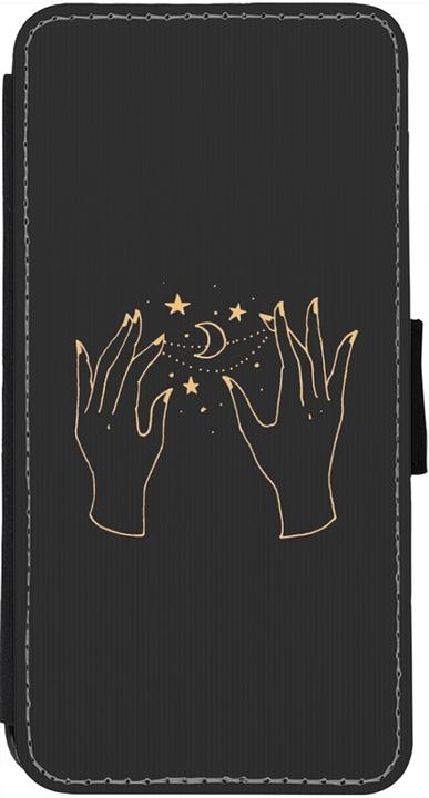 Produktbild PhoneLook Hülle Wallet schwarz Grey magic hands (Apple iPhone 13)
