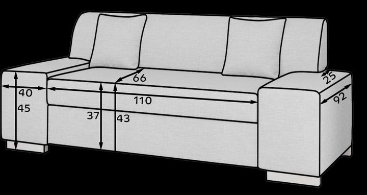Actual product image ELTAP PORTO 2 (Sofa bed, 2 person sofa)