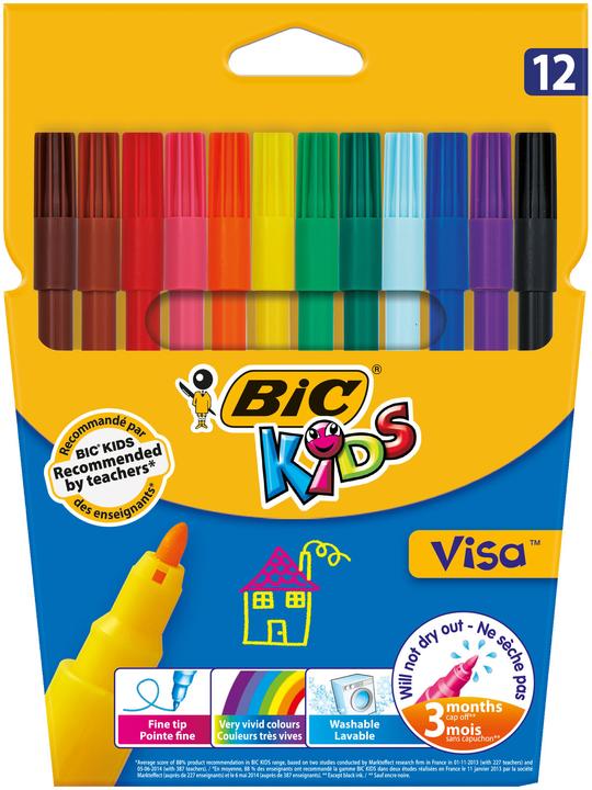 Immagine prodotto Bic Visto per bambini (Multicolore, 12 x)