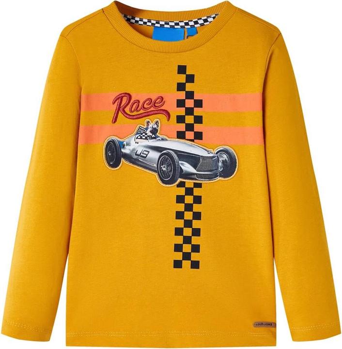 Produktbild VidaXL Kinder-Langarmshirt Ocker 92,Material: 100 % Baumwolle,Farbe (92)