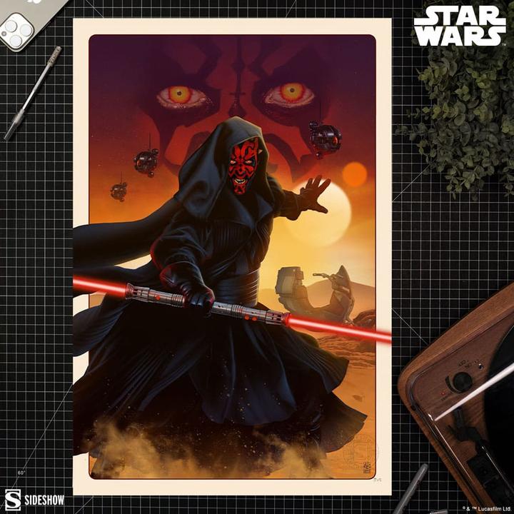 Actual product image Sideshow Star Wars Art Print Darth Maul: The Phantom Menace 41 x 61 cm - unframed