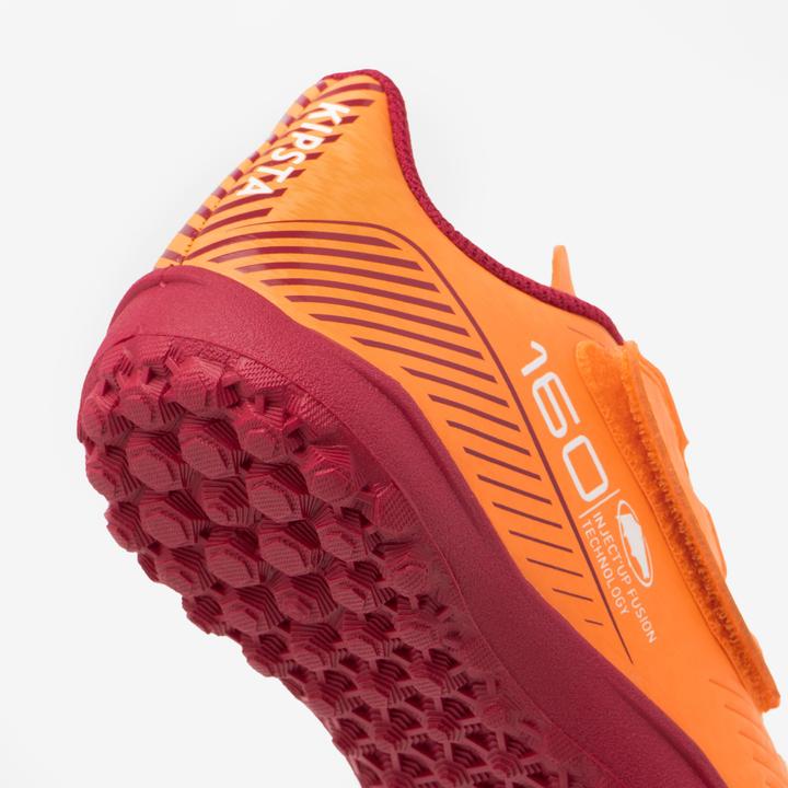 Produktbild Kipsta Kinder Fussball Nockenschuhe mit Klettverschluss - 160 Easy Turf orange (33)