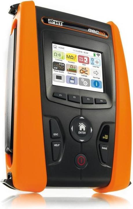 Actual product image HT Instruments Installation measuring device graphic RCD/FI Limit value display Low-impedance measurement