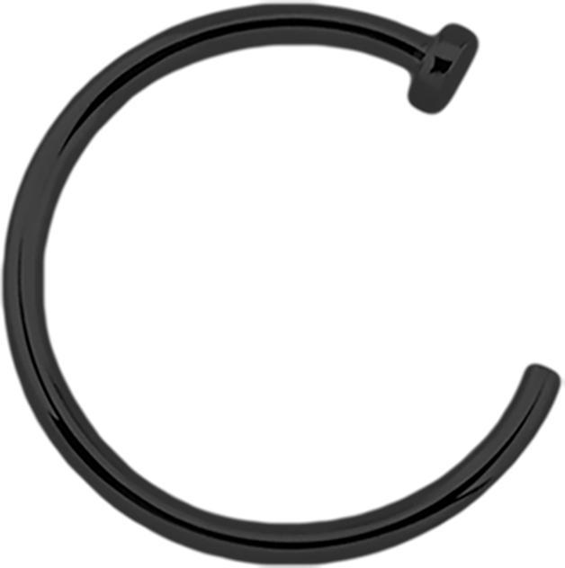 Immagine prodotto Star Piercing Anello nasale aperto nero (senza ottone, Titanio G23)
