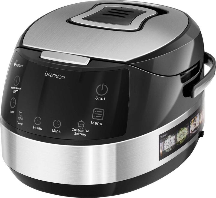 Produktbild Bredeco Multikocher Kochtopf Dampfkocher Schnellkocher 5 L 16 Programme