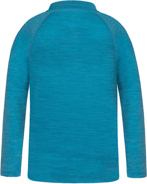 Actual product image Normani Kids merino long sleeve with 1/4 zip "Nyapari" - 9545 (134, 140)