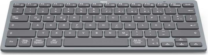 Actual product image Hama Bluetooth® mini keyboard Travel 400 for tablets, wireless, SW, QWERTZ DE (00125132) (DE, Wireless)