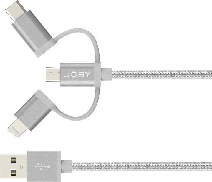 Produktbild Joby ChargeSync Cable3-in-1 1.2M GR (1.20 m, USB 2.0)