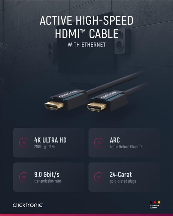 Produktbild clicktronic HDMI (Typ A) — HDMI (Typ A) (20 m, HDMI)