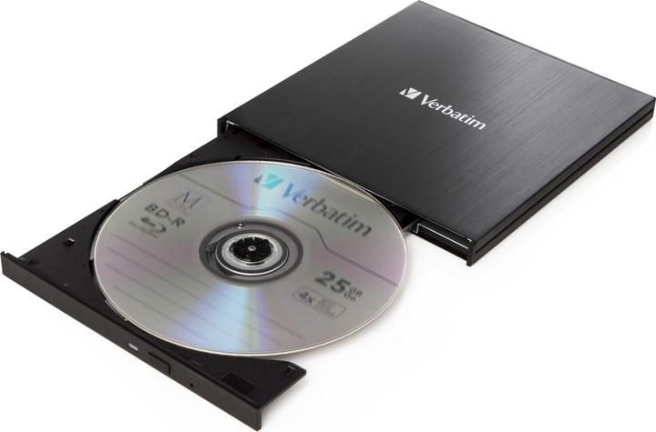 Image du produit Verbatim Slimline (Graveur Blu-ray, Lecteur Blu-ray, Graveur de CD, Lecteur de CD, Graveur de DVD, Lecteur DVD)