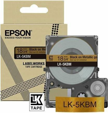 Epson LabelWorks LK-5KBM - Black on metallic gold - Roll (Gold)