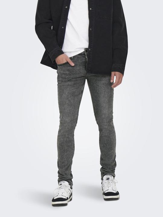 Produktbild Only & Sons ONSLOOM MID. GREY VD Skinny Fit Jeans (32)