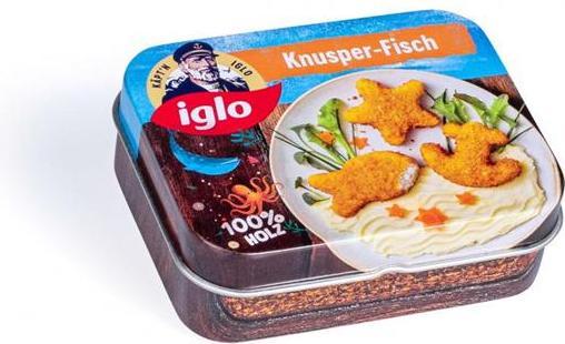 Produktbild Erzi Knusperfisch von Iglo in der Dose