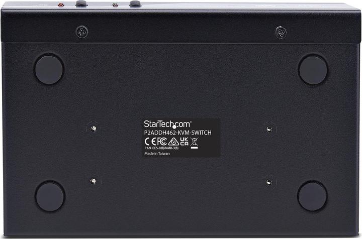 Actual product image StarTech .com P2ADDH462-KVM-SWITCH, 3840 x 2160 pixels, 4K Ultra HD, 36 W, Black