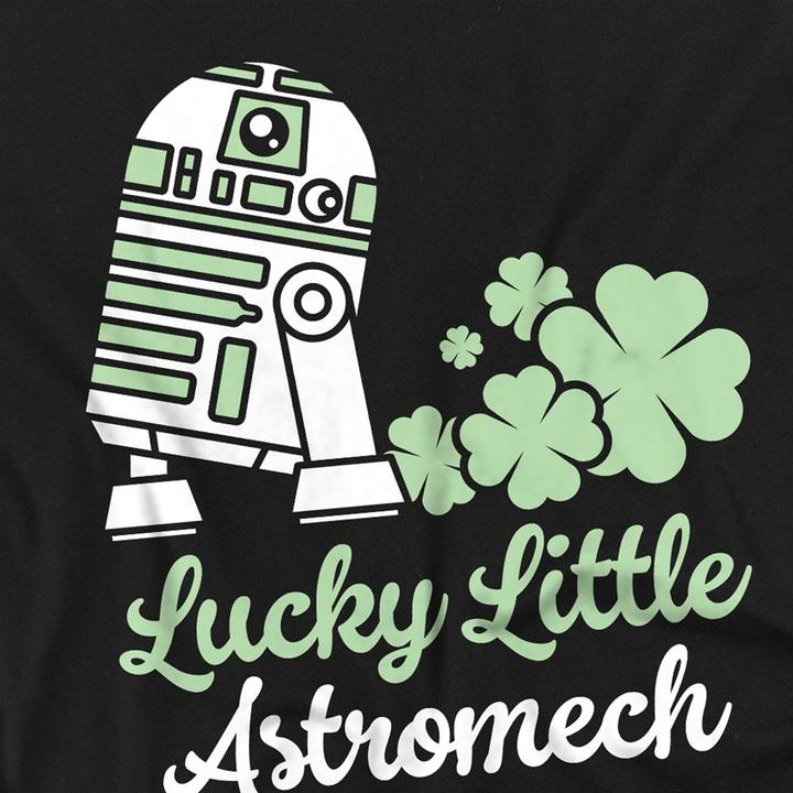 Actual product image Star Wars Unisex Adult Lucky Astromech St Patricks Day T-Shirt (S)